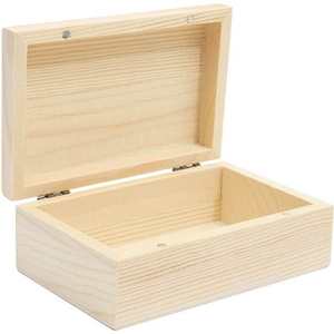 กล่องไม้สำหรับใส่ของขวัญงานหัตถกรรมกล่องไม้สำหรับปรับแต่งสียังไม่เสร็จ - Product Image 2