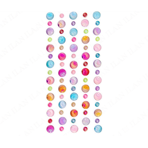 Adesivi con strass brillanti Ilan 39015 per decorazioni nail art - Product Image 1