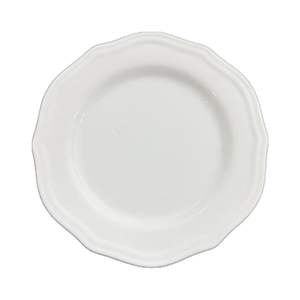 Assiette en Céramique Haut de Gamme Style Rétro Européen Français, à Relief Dentelle, Blanc Pur, Jetable pour Petit Déjeuner ou Collation - Product Image 6