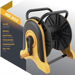 Enrouleur de tuyau mural en plastique, autoportant, rétractable, 60 PSI, 5/8 po, pour l'arrosage des pelouses et des jardins - Product Image 6