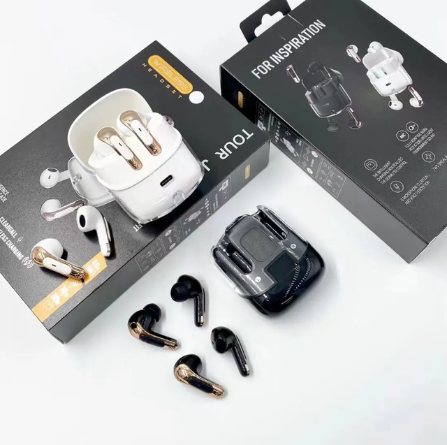 2025 Dual Two Pairs Earbuds Audifonos Headset with Long Battery Gaming Headphone with Life Digital Display Earbuds TWS Wireless