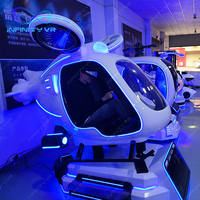 Nuevo Simulador de Helicóptero de Realidad Virtual 9D, Máquina de Cine VR, Juegos de Vuelo, Cabina de Control de Dirección Autónoma para Avión, en Venta