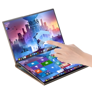 2024 all'ingrosso 16 ''+ 16 pollici Business doppio schermo computer portatile Core I7 <span class=keywords><strong>I5</strong></span> 16GB/32GB/64GB RAM 4TB SSD Touch doppio schermo <span class=keywords><strong>Laptop</strong></span> PC - Product Image 1