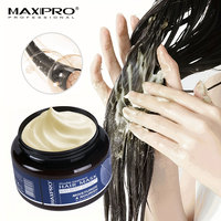 Maxipro OEM/ODM Masker Rambut Herbal Kolagen Minyak Argan Protein Perawatan Ganda Memperbaiki Rambut Rusak dan Kering Secara Mendalam Populer