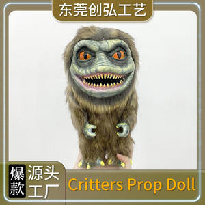 Decoración navideña de escritorio hecha a mano, laberinto de boca grande, muñeco de monstruo, juguete de peluche, Animal de piel de vinilo para Halloween - Product Image 2