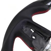 Nouveau volant en fibre de carbone véritable pour Dodge RAM 1500 2500 3500 4500 5500 2018-2024, volant plat 4 Runner