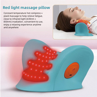 Coussin de massage pour le cou et les épaules avec thérapie par la chaleur à lumière rouge, traction cervicale, relaxation musculaire profonde, qualité supérieure