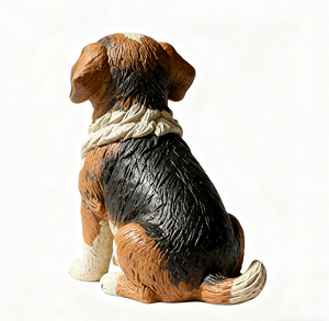 Statue de chien mignon personnalisée en Offre Spéciale, résine peinte <span class=keywords><strong>à</strong></span> la main, décor de jardin extérieur pour patio ou pelouse, sculpture animale réaliste - Product Image 2