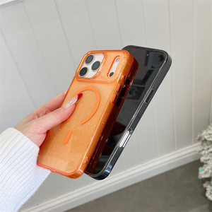 เลนส์กล้องสำหรับ iPhone 17 Pro เคสใส TPU PC ช็อกสำหรับ iPhone 17 PRO MAX เคสแม่เหล็กแวววาว - Product Image 5