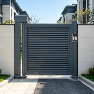 Portail piétonnier automatique Zhanjiang ZN03, portail pliable intelligent décoratif pour cour, clôture en métal en alliage d'aluminium - Product Image 1