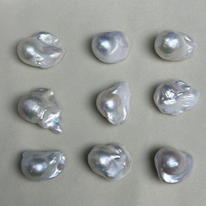 Perlas de Agua Dulce Naturales Barrocas de 13-15 mm, Zhuji, con Fuerte Brillo, Coloridas, en Forma de Cola de Pez, Perlas Blancas Sueltas - Product Image 2