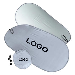 <span class=keywords><strong>Promo</strong></span> Geschenk Auto Sun Blocker Windschutz scheibe Sun Shade <span class=keywords><strong>2</strong></span>-teiliger faltbarer Auto Frontfenster Sonnenschutz für die meisten SUV Truck - Product Image 2