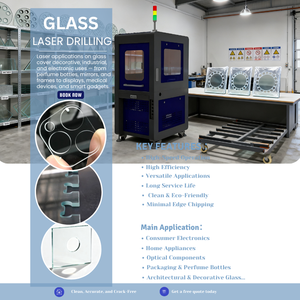 For Gantry Type High-Accuracy Water-Cooled CNC Glass Hole Drill <strong>Machine</strong> with AI/PLT Support <strong>Portable</strong> <strong>Laser</strong> <strong>Drilling</strong> System - Product Image 3