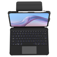 Étui Folio Clavier Anti-Chute Durable pour iPad A16 avec Coins Renforcés - Housse Anti-Rayures pour Utilisation Scolaire