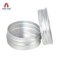 Pots en aluminium ronds de 5g, 10g, 15g, 20g, 25g, 30g, 50g pour cosmétiques, bougies, crèmes, avec couvercle à vis