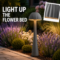 Lampe LED de jardin en forme de chapeau de paille, boîtier champignon, durée de vie prolongée 50 000 heures, idéale pour expositions et événements temporaires, directement de l'usine