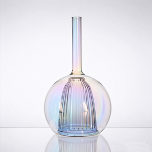 Abat-jour décoratif en verre à double paroi, diffuseur côtelé multicolore à l'intérieur, en borosilicate, pour suspension, pièces de rechange OEM - Product Image 6