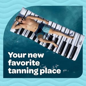 Piano Key Float 70 In X 30 In, flotteur de piscine pour s'amuser en nageant, pour tous les âges - Product Image 3