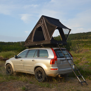 Usine en gros 4X4 aluminium coque dure toile remorque véhicule <span class=keywords><strong>4</strong></span> <span class=keywords><strong>personnes</strong></span> tente de toit <span class=keywords><strong>gonflable</strong></span> avec <span class=keywords><strong>annexe</strong></span> pour voiture Camping - Product Image 3