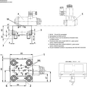 Vanne de commande directionnelle Rexroth 4WEH16L7X 4 voies 315 bars 250 L/min, vanne hydraulique fabriquée en Inde - Product Image 2