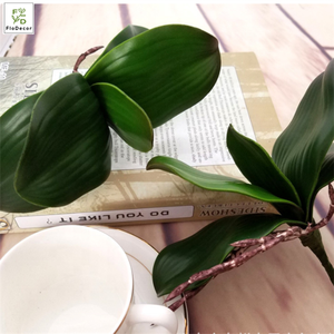 Оптовая продажа, большие искусственные листья орхидеи-бабочки, на ощупь для украшения цветов орхидеи - Product Image 4