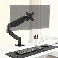 Support de moniteur d'ordinateur réglable en hauteur à bras unique, robuste, support de moniteur d'ordinateur, support de moniteur PC