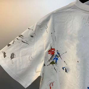 2024 departamento de verano marca 3D camiseta impresa para hombres 100% algodón puro galería camisetas 230g tejido de talla grande ocio - Product Image 4