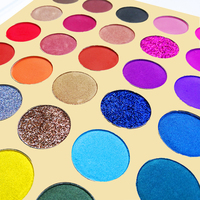 35 ombre à paupières sans logo haute pigment marque privée paillettes palette de fard à paupières personnalisée