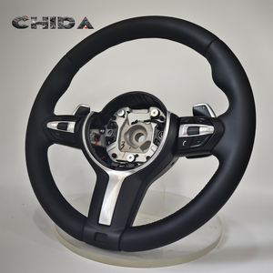 พวงมาลัยหนังสีดำคุณภาพสูงเหมาะสำหรับ B-M-WS <span class=keywords><strong>F10</strong></span> M5 M8 M6 F30 F01 F02 F03 F12 F13 F07 F90 F92 F93 F20 F15 F25 - Product Image 5