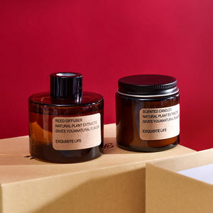 ชุดเทียนหอมปรับอากาศแบบใสขนาด100มล. 6ออนซ์พร้อมตัวกระจายกลิ่นและเทียนหอมใหม่<span class=keywords><strong>2023</strong></span>ออกแบบได้ตามที่ต้องการ - Product Image 6