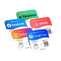 Carte-cadeau PVC programmable personnalisée SUNLAN avec puce NFC 213/216, interface de communication RFID étanche pour TripAdvisor Google