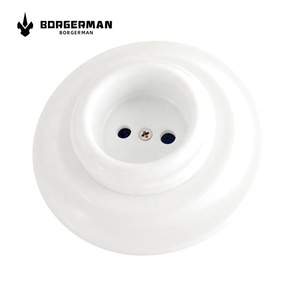 <span class=keywords><strong>Prise</strong></span> électrique <span class=keywords><strong>murale</strong></span> en céramique en porcelaine, <span class=keywords><strong>sans</strong></span> oreilles, vente en gros - Product Image 1