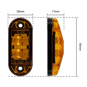 Feux <span class=keywords><strong>de</strong></span> <span class=keywords><strong>position</strong></span> latéraux ovales à LED pour voitures VTT 12V 24V Jaune <span class=keywords><strong>Orange</strong></span> Blanc Rouge Ambre Nouvel État <span class=keywords><strong>Position</strong></span> arrière Semi Camions Remorques - Product Image 2