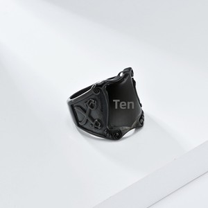 Anello da Uomo in Acciaio Inossidabile Stile Europeo e Americano, Design a Croce Retrò Personalizzato - Product Image 4