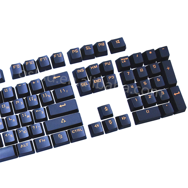 OSHID Double Shot PBT Keycaps Full Set Custom Keycaps OEM Profile Mechanical Keyboard Keycaps ABS Material