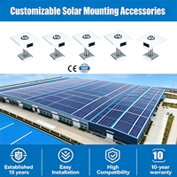 Collier de serrage intermédiaire en aluminium pour panneaux solaires AL6005-T5, fixation de modules photovoltaïques pour système de montage de panneaux solaires