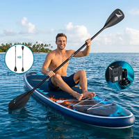 Planche à pagaie gonflable de luxe avec porte-cannes à pêche et siège confortable