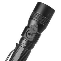 STARYNITE Senter Ungu Ungu Led, Senter Ungu Ungu Ungu Led UV Magnetis Aluminium Isi Ulang Daya Tinggi Portabel Dalam Cahaya Putih dan Hitam