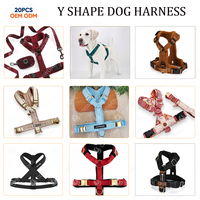 Harnais pour chien Teckel Kleding en forme de Y, rembourré, à double clip, ergonomique, réglable, pour lévrier italien, anti-traction