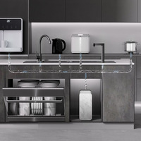 Nouveau design, système de filtration d'eau RO instantané à double sortie en plastique autonettoyant, électrique avec robinet intelligent et écran tactile