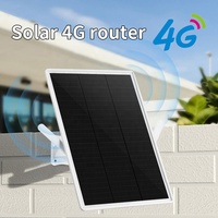 Router para Exteriores de 15W con Energía Solar, Batería Integrada, Conexión a Internet Empresarial, Wifi Inalámbrico 4G, Accesorio de Vigilancia