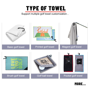 Tùy chỉnh <span class=keywords><strong>Tri</strong></span> gấp Golf khăn sợi nhỏ Golf khăn với móc và Túi - Product Image 5