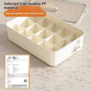 Thuis Slaapzaal Opslag Artefact Lichaam-Fit Plastic Kleding Organisator Drie-In-Een Ondergoed Sokken Opbergdoos Kleding Organisatie - Product Image 4