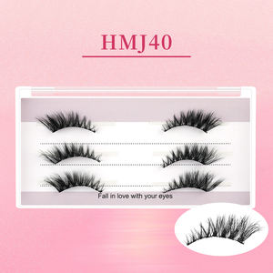 <span class=keywords><strong>Faux</strong></span> <span class=keywords><strong>cils</strong></span> volumineux dramatiques, <span class=keywords><strong>cils</strong></span> demi-<span class=keywords><strong>cils</strong></span> à presser doux, application rapide, imperméables, autocollants - Product Image 5