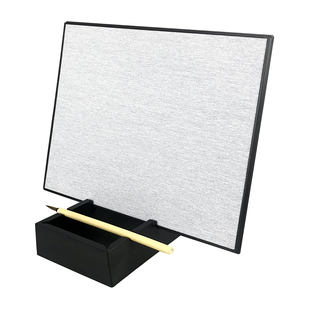 Дзен водная доска для рисования с бамбуковой кисточкой и подставкой, дзен художника доска краска с водой Релаксация медитация искусство,