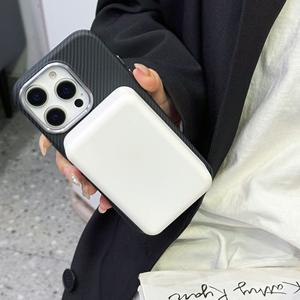 Funda Magnética Delgada de Fibra de Carbono para iPhone 17 Pro Max, Funda Protectora Anti-Caídas para Apple 16, Todo Incluido, 15 - Product Image 5