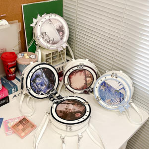 Bolso Ita de PVC transparente personalizado para damas y niñas, bandolera de hombro para mujer bonita con diseño de vela de forma personalizada - Product Image 3