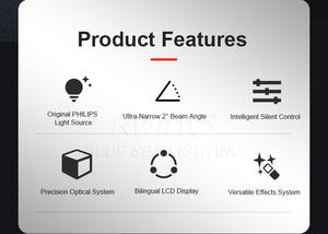Cabeza Móvil Beam de Alto Brillo de 250W | Lámpara Ultra Nítida de 250 <span class=keywords><strong>W</strong></span> para Equipos Profesionales de Conciertos, Teatros, Discotecas, Bodas y Hoteles - Product Image 5