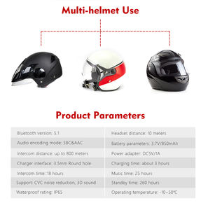 Auriculares para Casco de Motocicleta <span class=keywords><strong>EJEAS</strong></span> V6pro de Fábrica, Intercomunicador <span class=keywords><strong>Vnetphone</strong></span> para 6 Motociclistas, Interfono Bluetooth para Casco - Product Image 6