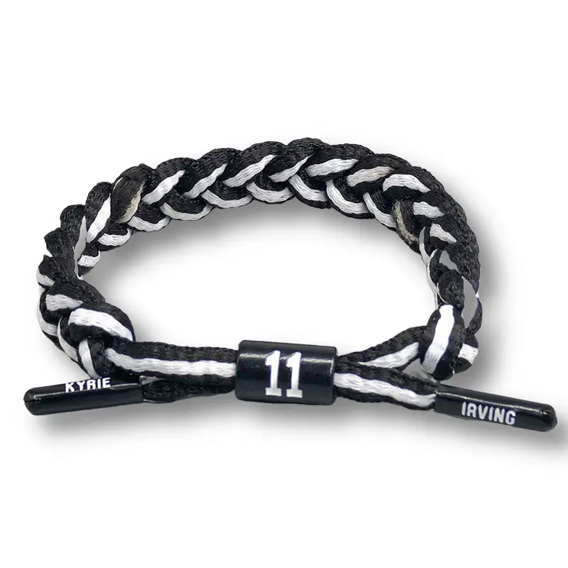 Pulseira De Qualidade Premium Homens Impresso Equipe De Basquete Logotipo Woven Sport Pulseira